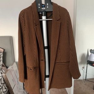Casual plaid blazer